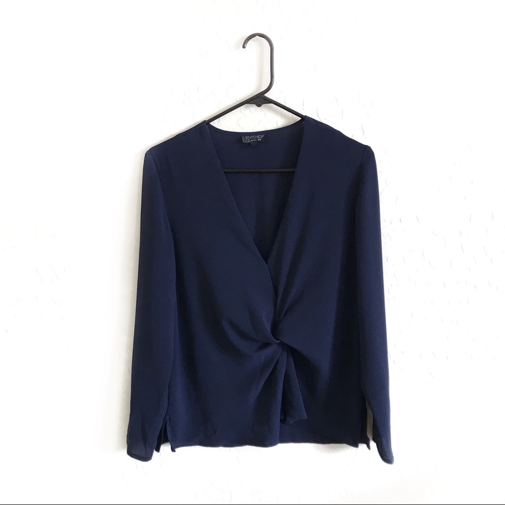 Topshop blue blouse
